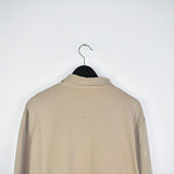 Vintage Hugo Boss formal shirt long sleeve polo shirt t-shirt top in beige