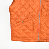 Vintage Invicta gilet pullover sweatshirt windbreaker track jacket in light orange.