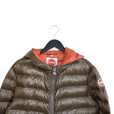 Vintage Colmar puffer jacket windbreaker fleece track jacket bomber jacket in brown