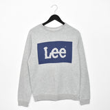 Vintage Lee sweatshirt long sleeve jumper hoodie in grey