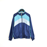 Vintage Puma windbreaker tracksuit track jacket trackie sweater jumper sweatshirt pullover long sleeve in dark blue
