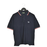 Vintage Fred Perry polo shirt t-shirt tee blouse top in navy