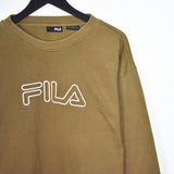 Vintage Fila sweatshirt longsleeve tee pullover jumper in brown