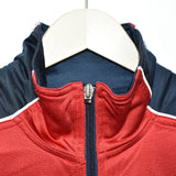 Vintage Puma tracksuit trackie jacket zip up sweater in red and dark blue