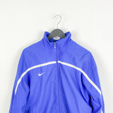 Vintage Nike track jacket tracksuit bomber fleece windbreaker in light blue