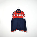 Vintage Kappa zip up jacket jumper pullover track jacket windbreaker hoodie in dark blue and red