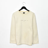 Vintage Nike pullover sweatshirt windbreaker fleece track jacket in white