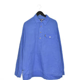 Vintage Polo Sport Ralph Lauren button down formal shirt long sleeve blouse top in blue