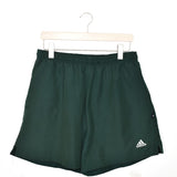 Vintage Adidas shorts joggers bottoms pants trousers track pants in dark green