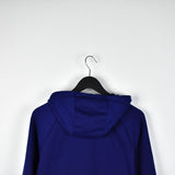 Vintage Nike hoodie zip up jacket long sleeve sweatshirt jumper in dark blue