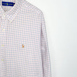 Vintage Ralph Lauren button down formal shirt long sleeve blouse top in white