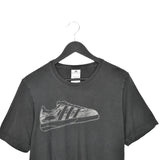 Vintage Adidas t-shirt tee blouse top in dark gret