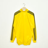 Vintage Adidas tracksuit trackie jacket zip up sweater in bright yellow