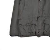 Vintage Marc O'Polo long puffer jacket windbreaker fleece track jacket bomber jacket in black