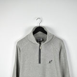 Vintage Australian sweater half zip turtleneck sweatshirt jumper pullover hoodie in lighter grey