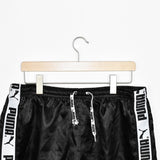 Vintage Puma shorts trousers joggers bottoms pants in black and white