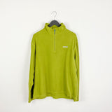 Vintage Regatta fleece longsleeve tee pullover sweatshirt jumper in light green