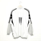 Vintage adidas tracksuit trackie jacket zip up sweater in white black and grey