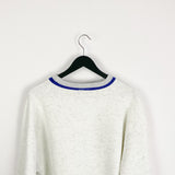 Vintage Grand illusion sportswear jumper longsleeve tee pullover sweatshirt in grey