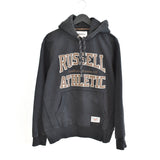 Vintage Russel athletic soft track hoodie jacket jumper longsleeve tee pullover sweatshirt fleece in black