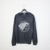 Vintage Game of thrones sweater jumper longsleeve tee pullover sweatshirt in dark grey