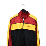 Vintage Puma tracksuit trackie jacket zip up sweater in black red and yellow