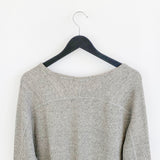 Vintage Ralph Lauren polo jumper hoodie pullover sweatshirt windbreaker track jacket in light grey