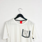 Vintage Nike t-shirt tee blouse top in white with a grey pocket
