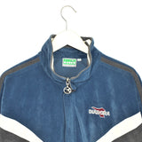 Vintage Diadora velvet tracksuit trackie jacket zip up sweater in dark blue