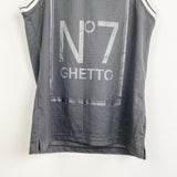 Vintage Review sleeveless basketball t-shirt top blouse tee in black