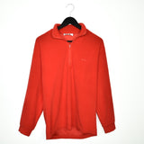 Vintage Fila quarter zip up sweatshirt pullover jumper hoodie in red