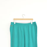 Vintage Lacoste track pants tracksuit bottoms trousers in lighter green