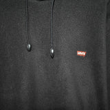 Vintage Levi’s fleece hoodie sweatshirt pullover jumper in black