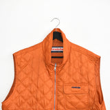 Vintage Invicta gilet pullover sweatshirt windbreaker track jacket in light orange.