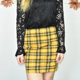 Super cute New look pencil skirt in yellow and black