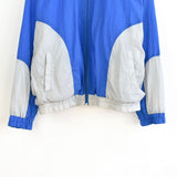 Vintage Puma tracksuit trackie jacket zip up sweater windbreaker jumper pullover in blue and grey