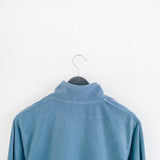 Vintage Reebok fleece zip up track jacket windbreaker sweatshirt longsleeve tee pullover jumper in light blue