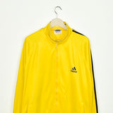 Vintage Adidas tracksuit trackie jacket zip up sweater in bright yellow