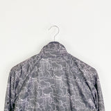 Vintage Icepeak zip up windbreaker tracksuit track jacket trackie sweater jumper sweatshirt pullover long sleeve in black and white