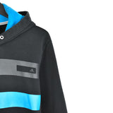 Vintage Adidas hoodie sweater jumper sweatshirt pullover long sleeve tracksuit trackie jacket in blue, grey, black and white