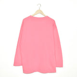 Vintage Champion thin material longsleeve tee pullover sweatshirt in pink