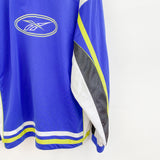 Vintage Reebok tracksuit trackie jacket sweater windbreaker zip up jacket in blue yellow and white