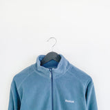 Vintage Reebok fleece zip up track jacket windbreaker sweatshirt longsleeve tee pullover jumper in light blue