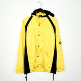 Vintage Diadora jacket windbreaker coat pullover bomber jacket trench coat in yellow and black