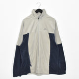 Vintage Kappa track jacket longsleeve tee pullover windbreaker sweatshirt in grey and navy