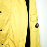 Vintage Diadora jacket windbreaker coat pullover bomber jacket trench coat in yellow and black