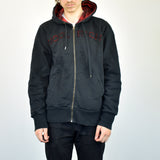 Vintage Woolrich zip up hoodie jumper sweater pullover sweatshirt in black