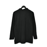 Vintage lotto zip up long sleeve t-shirt polo top blouse tee sweater in black