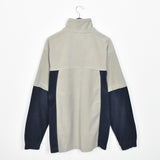 Vintage Kappa track jacket longsleeve tee pullover windbreaker sweatshirt in grey and navy