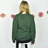 Super cute Missguided jumper sweater top cardigan pullover in green